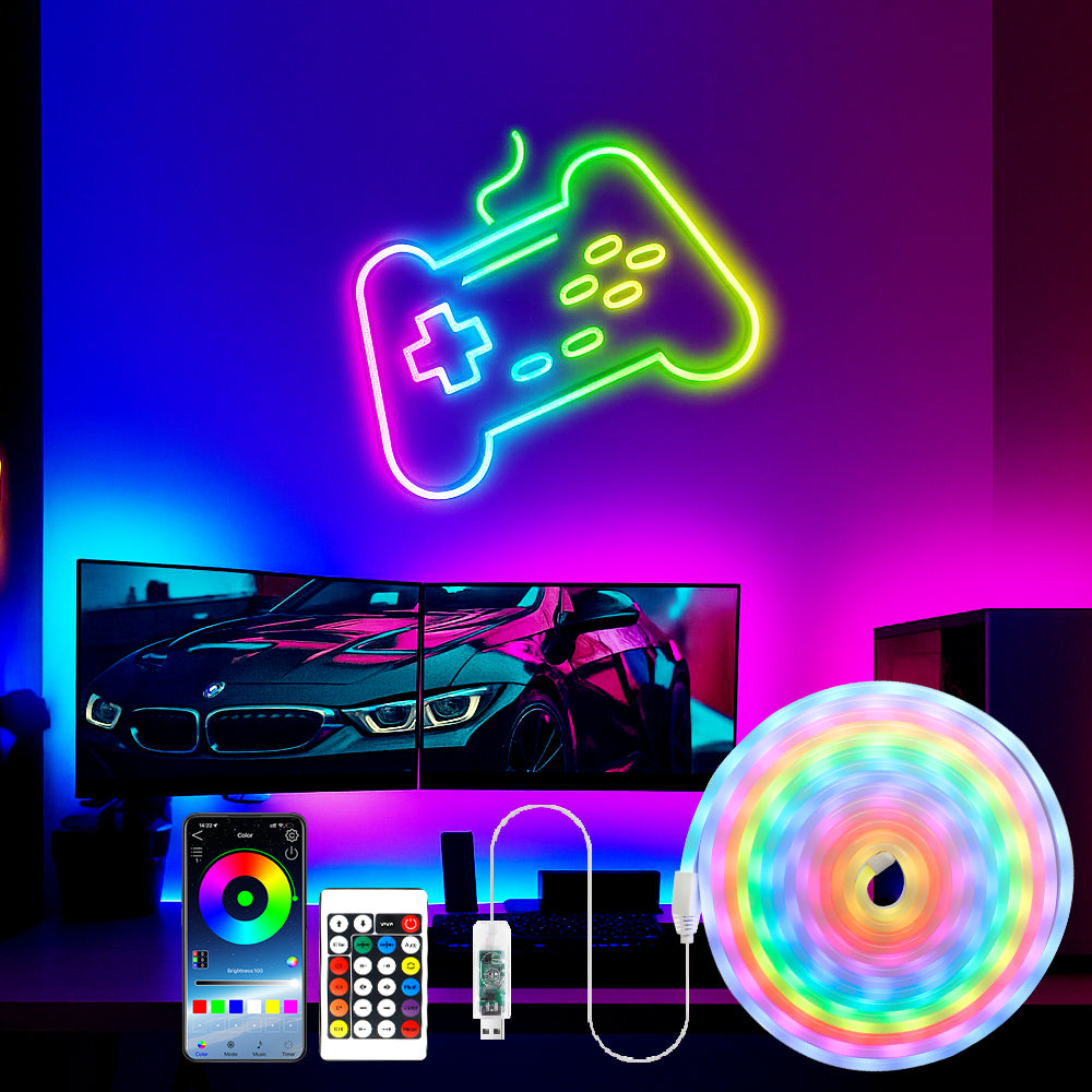 Bande LED RGB Intelligente – Contrôle App & Télécommande | Ambiance Gaming, Maison & Décoration