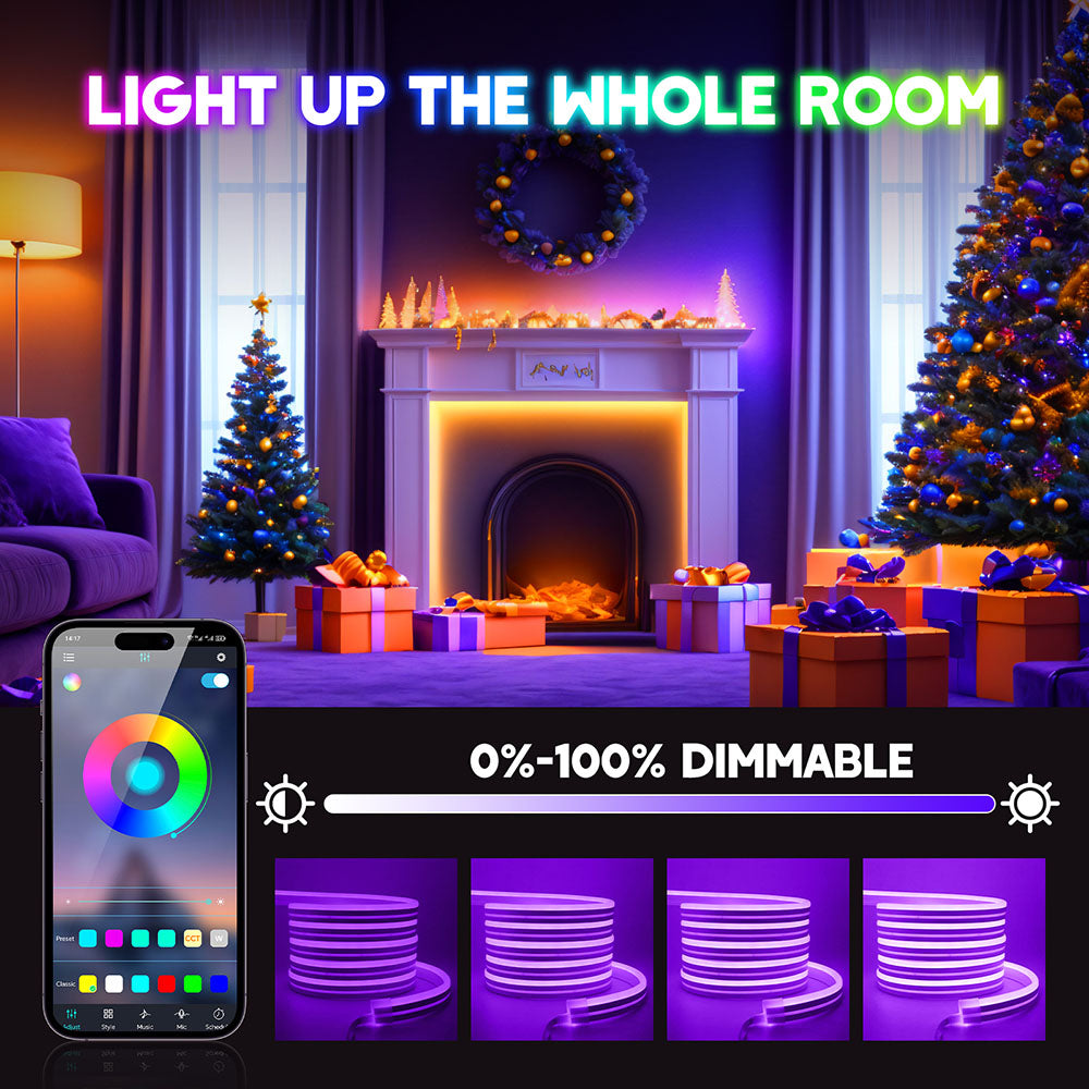 Bande LED RGB Intelligente – Contrôle App & Télécommande | Ambiance Gaming, Maison & Décoration