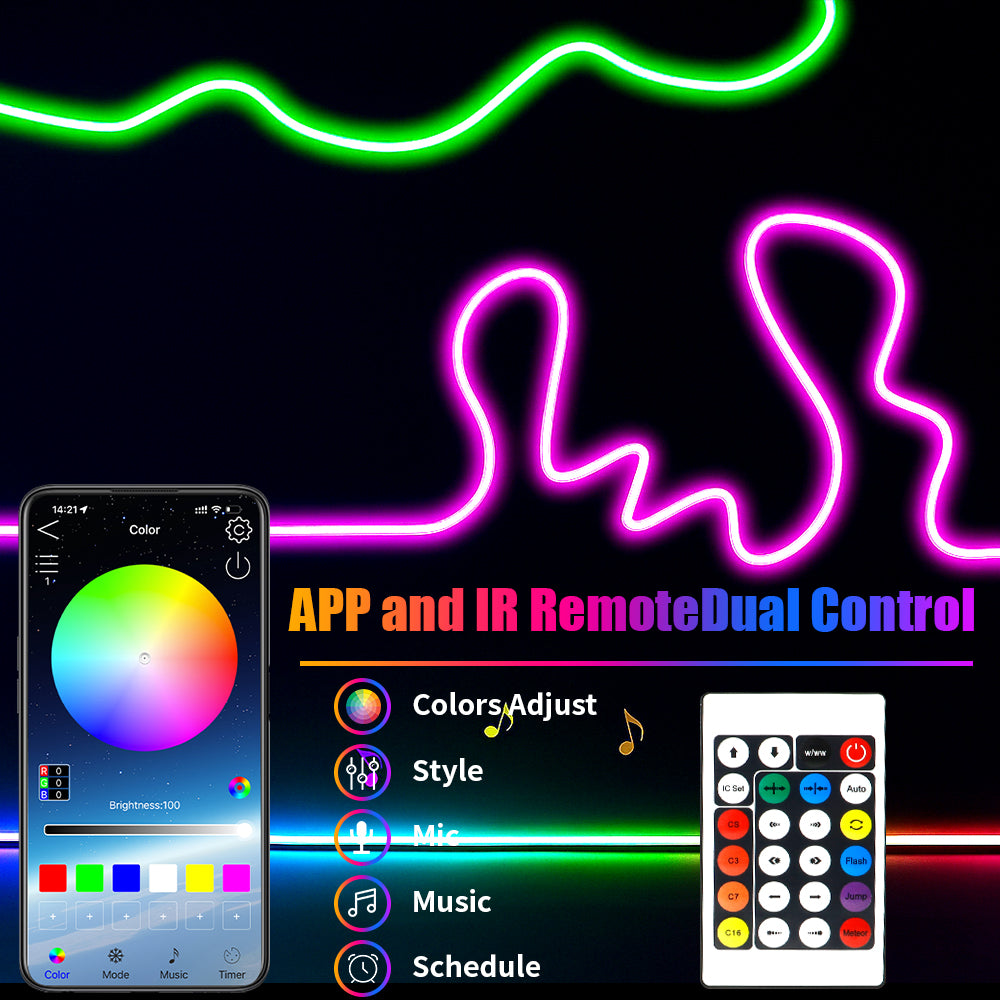 Bande LED RGB Intelligente – Contrôle App & Télécommande | Ambiance Gaming, Maison & Décoration