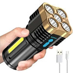 Charger l&#39;image dans la galerie, Lampe torche électrique rechargeable à haute Lumen
