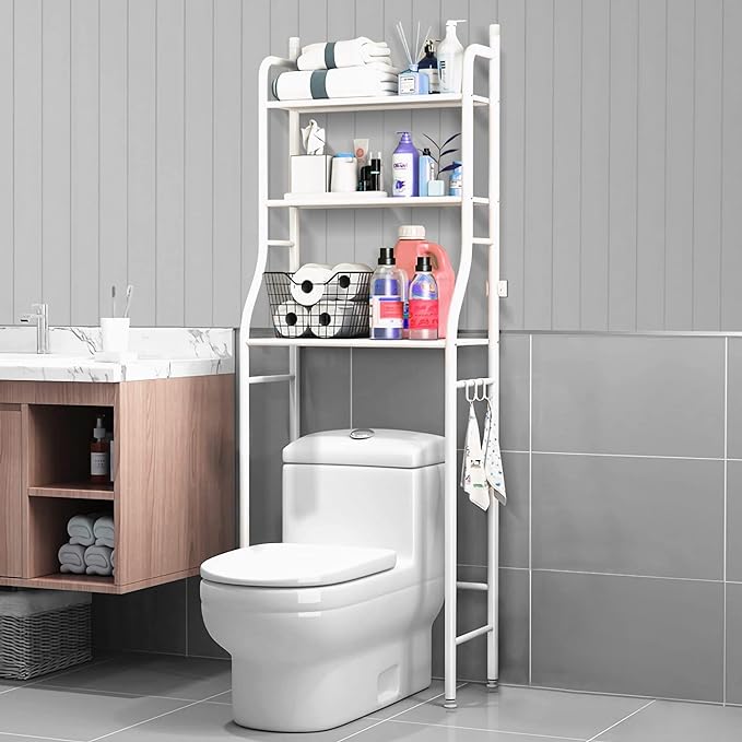 Étagère de salle de bain pour toilettes