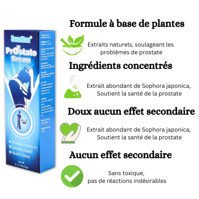 Crème Anti Prostate (Satisfait ou Remboursé)