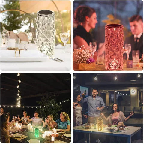 LAMPE LED TACTILE EN CRISTAL