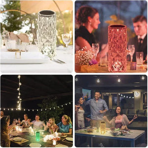 LAMPE LED TACTILE EN CRISTAL