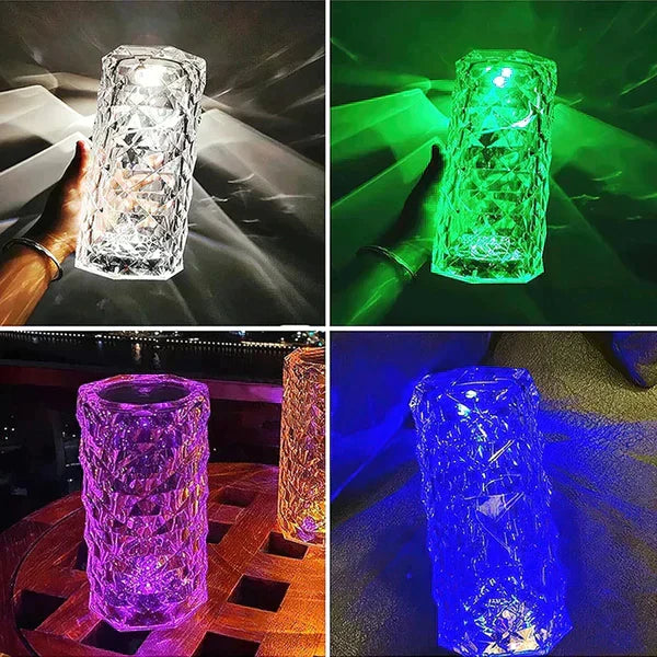 LAMPE LED TACTILE EN CRISTAL