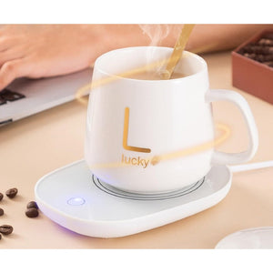 Mug et sous tasse chauffant